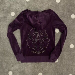 Juicy Couture Velvet zip up sweater